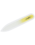 Mini Butter Yellow Czech Glass Nail File