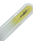 Mini Butter Yellow Czech Glass Nail File