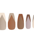 Coffee & Creme Press Ons