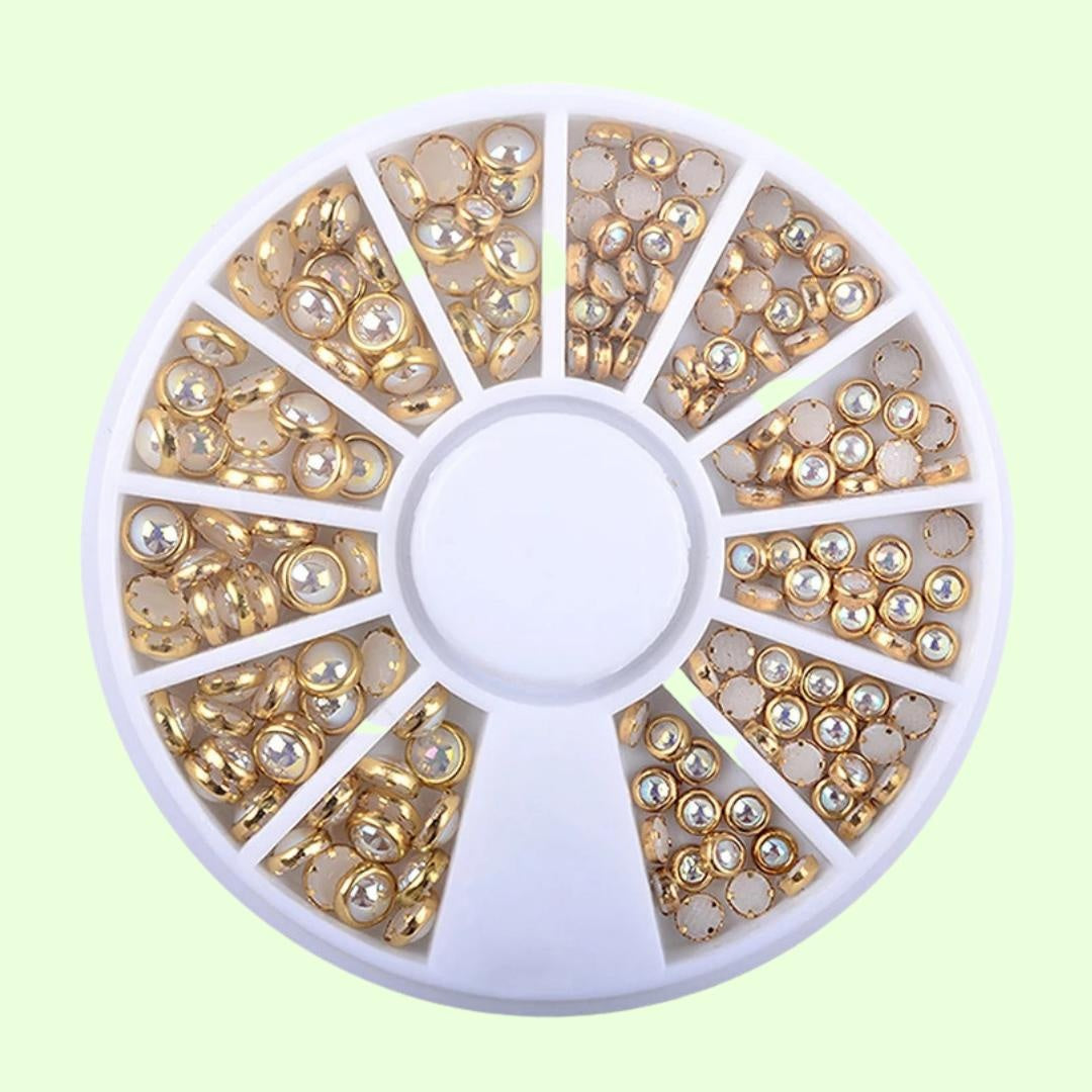 White Pearly Stud Wheel