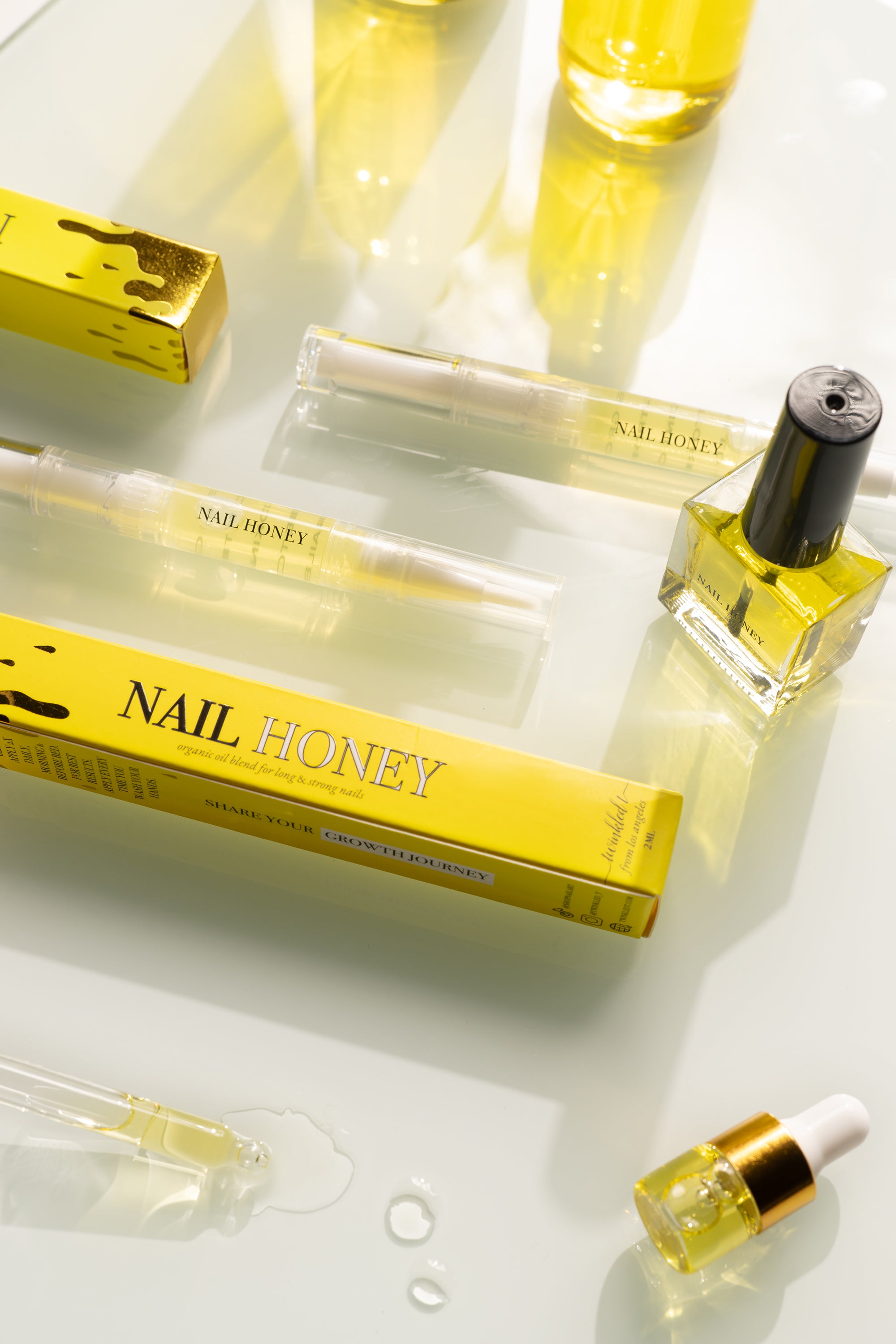Organic Nail Honey Cuticle Oil - Nail Growth Oil