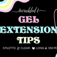 Gel Extension Tips - Stiletto ♥︎ Clear ♥︎ Long