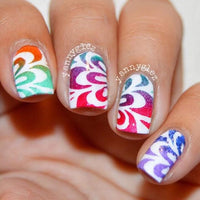 Floral Watermarble Stencils