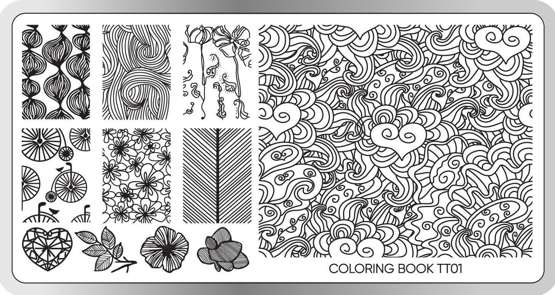 Coloring Book Stamping Plate