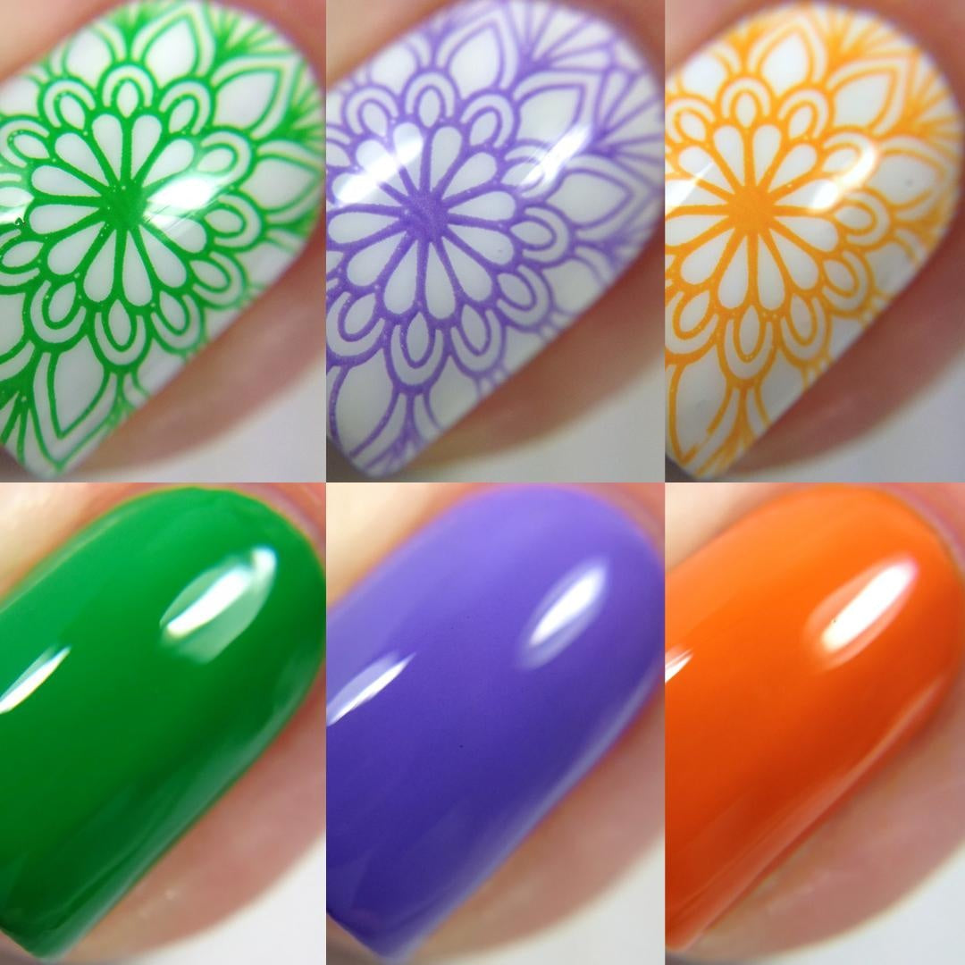 Color Block Stamping Polish Bundle