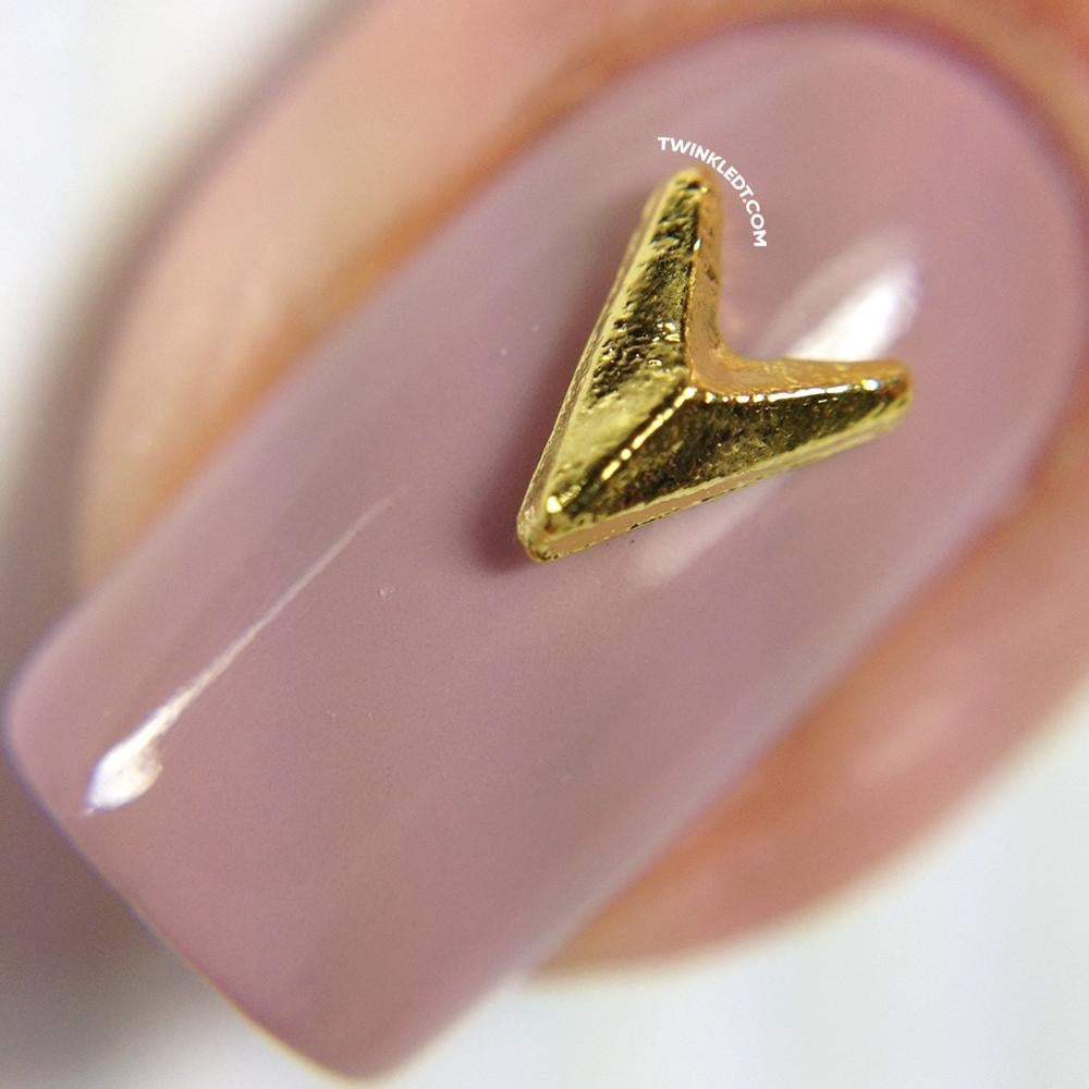 Gold V Charm