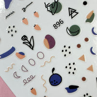 Abstract 10 Stickers