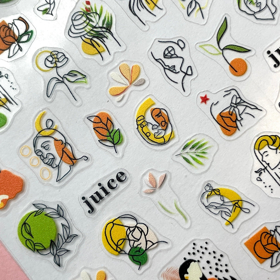 Abstract 09 Stickers