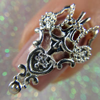 Silver Pointed Ornate Charm