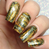 Multicolored Gold Nail Foil Pot