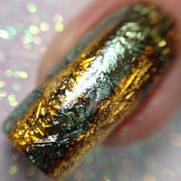 Multicolored Gold Nail Foil Pot