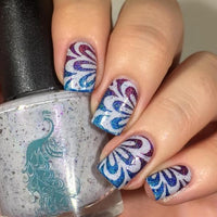 Floral Watermarble Stencils