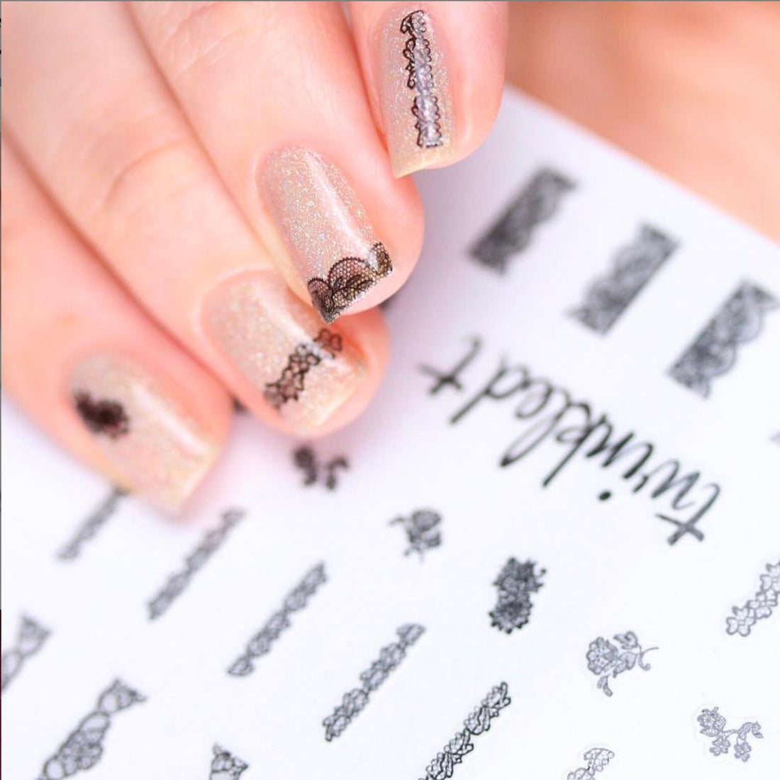 Laced Up Nail Stickers