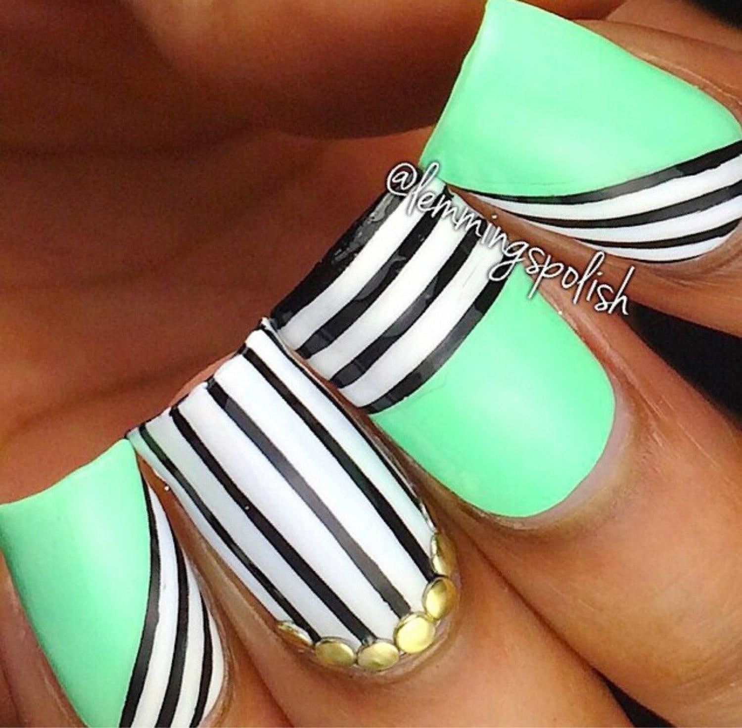 Tape de Nail Art Skinny Twinkled T