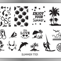 Summer Stamping Plate