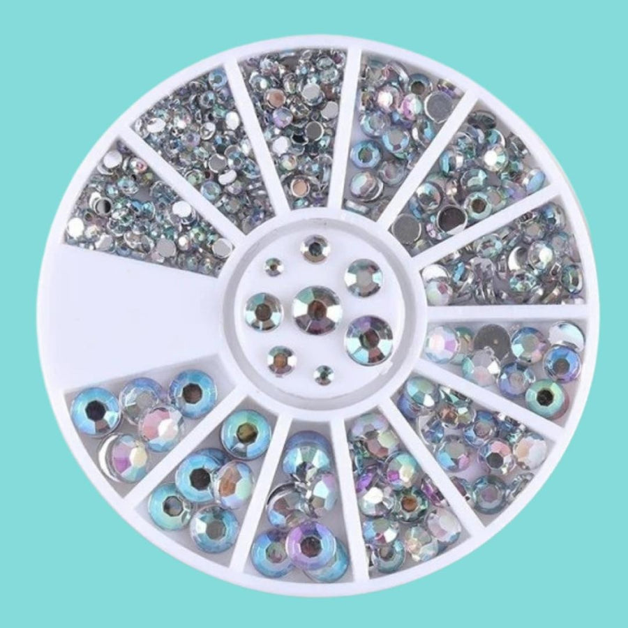 Mermaid Opal Rhinestone Wheel