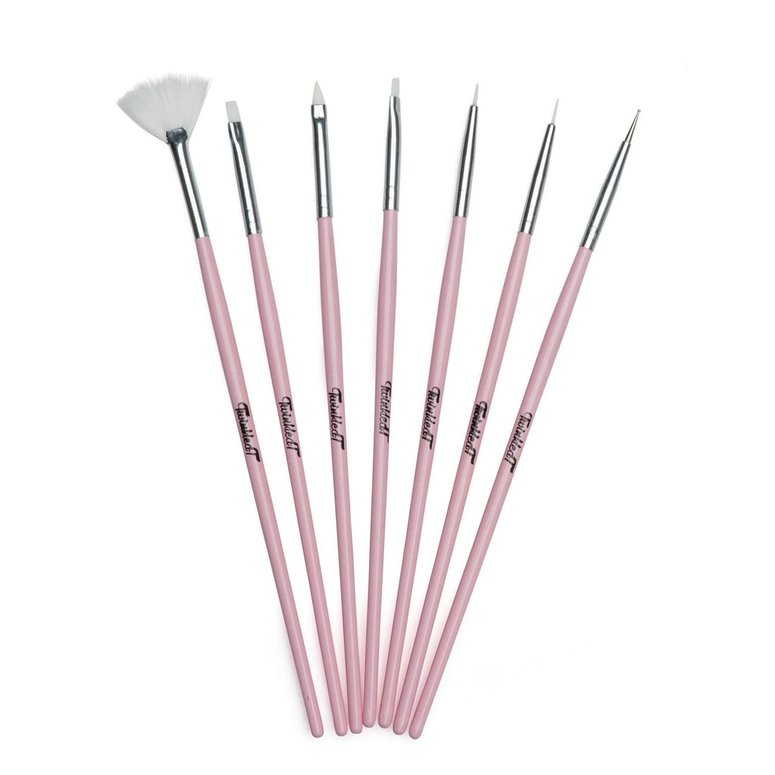 Bubble Yum Nail Art 7 Pc Brush Set