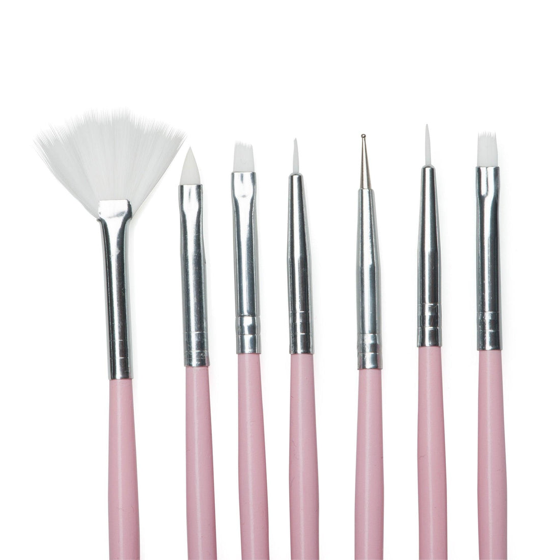 Bubble Yum Nail Art 7 Pc Brush Set