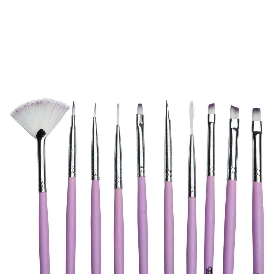 Cotton Dandy Nail Art 10 Pc Brush Set