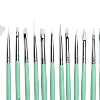 Mint Coco Nail Art 15 Pc Brush Set