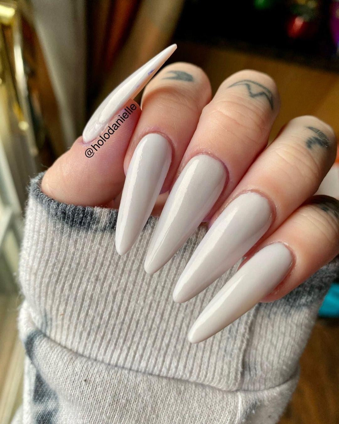 Gel Extension Tips - Stiletto ♥︎ Clear ♥︎ Long