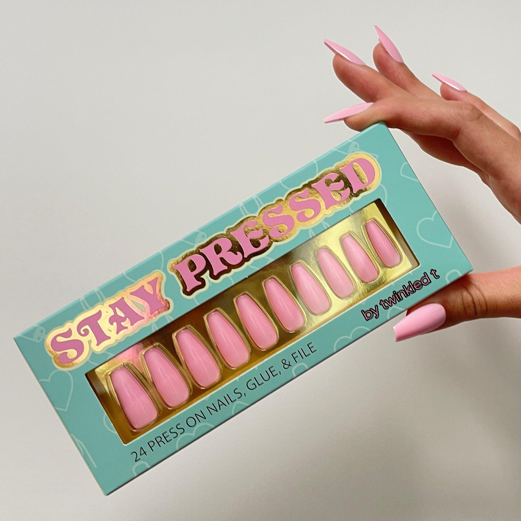 Pink Slip Press Ons