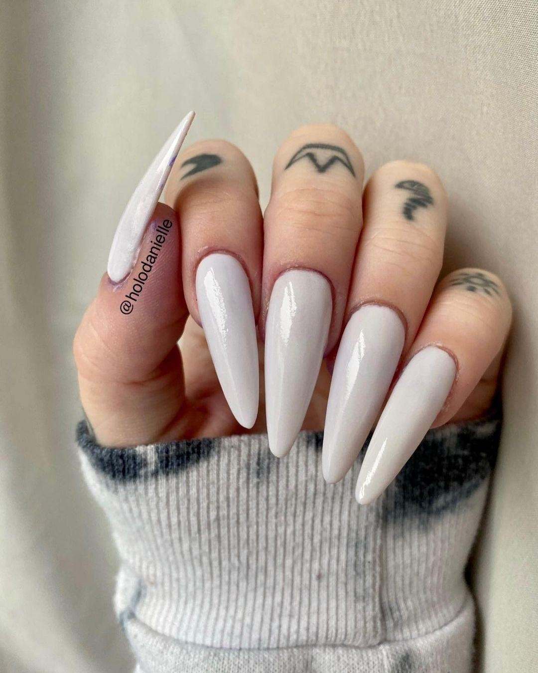 Gel Extension Tips - Stiletto ♥︎ Clear ♥︎ Long