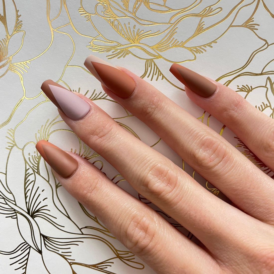 Nail Stickers by Jelcie: Coffee Cake Semi-Cured Nail Gellies