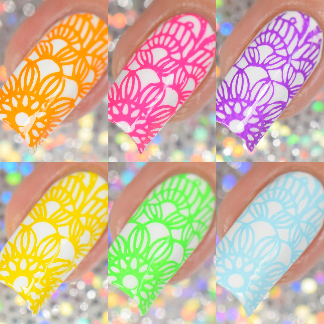 Rainbow Stamping Polish Bundle