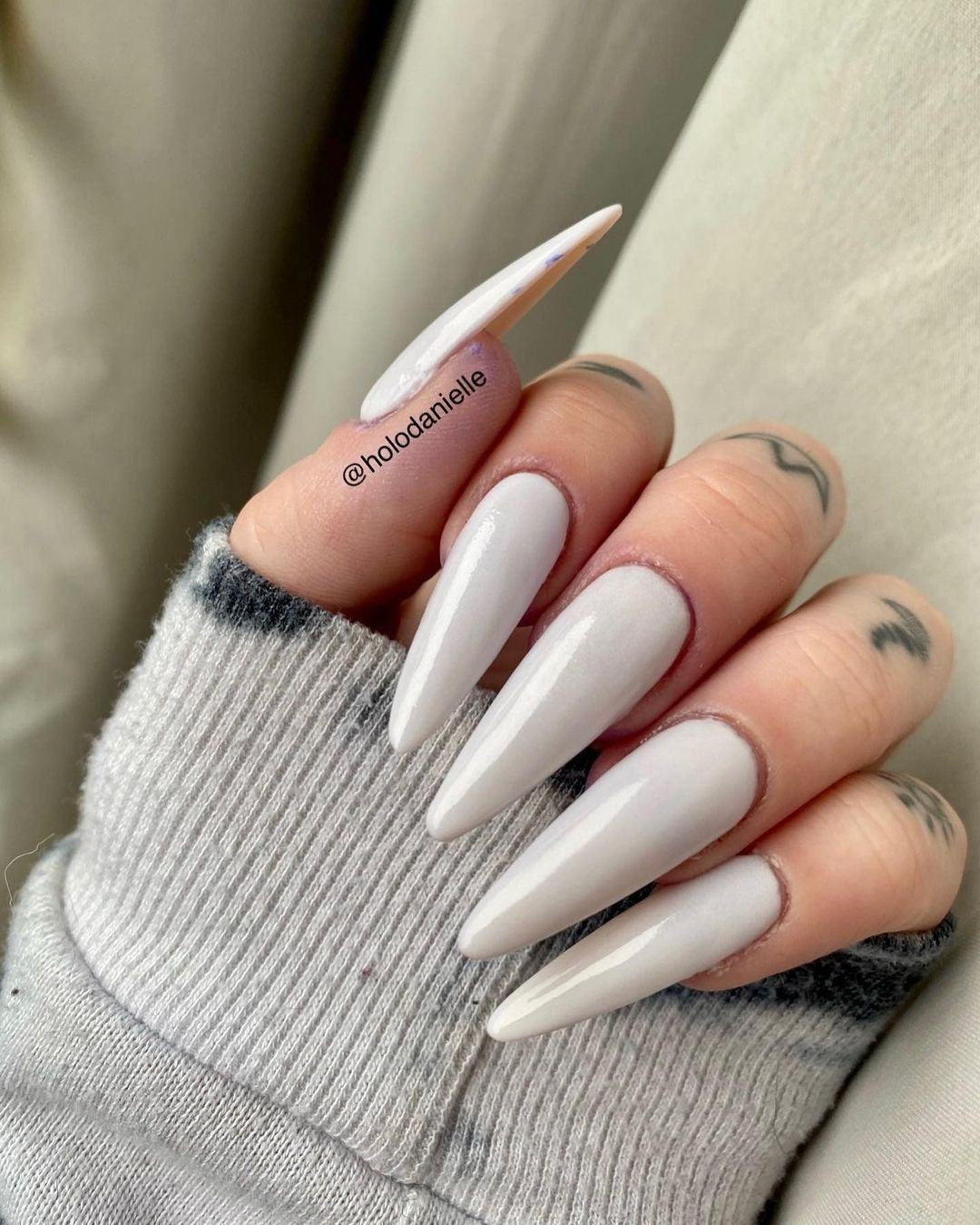 Gel Extension Tips - Stiletto ♥︎ Clear ♥︎ Long